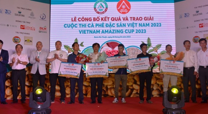 Trao giải Cuộc thi Cà phê đặc sản Việt Nam 2023